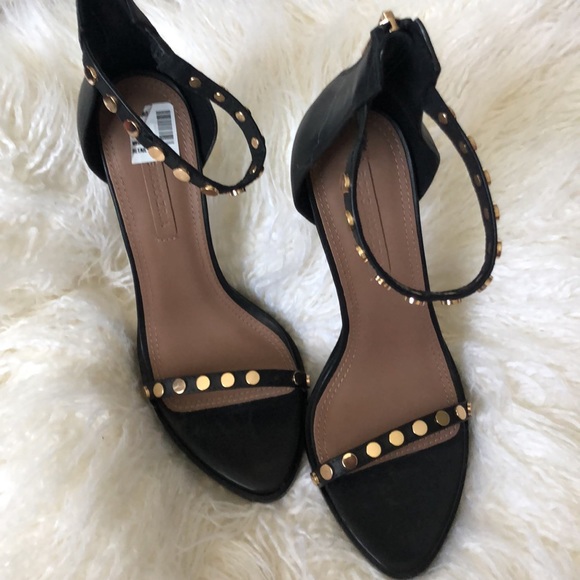 BCBGMaxAzria Shoes - BCBGMAXAZRIA Marie black dress sandals calf leather heels